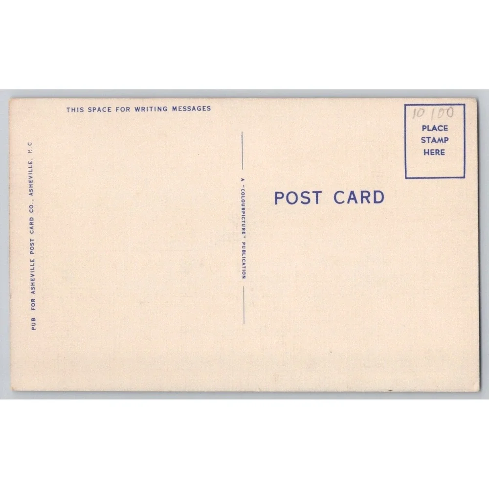 POSTCARD Hiwassee Lake NC Outboard Motorboat Race Nantahala National Forest 1950